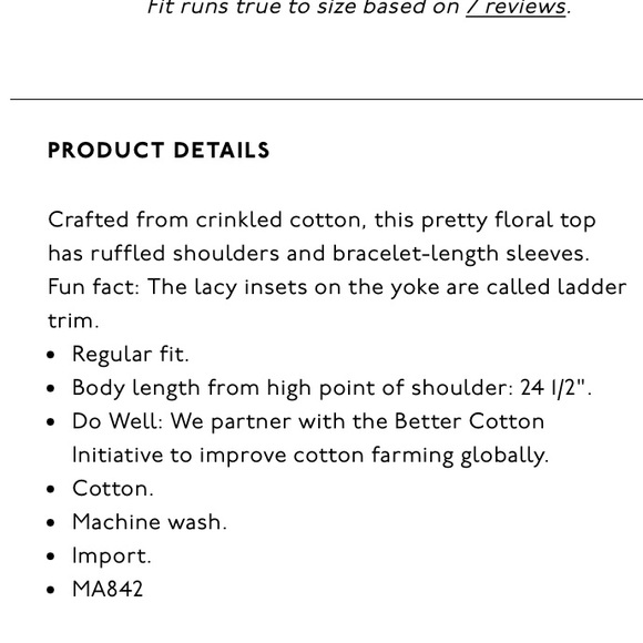 MADEWELL Ladder-Trim Ruffle Top in Homestead Bouquet - Picture 7 of 7